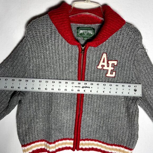 NWT AE American Eagle Outfitters Women's Size M Varsity Knit Jacket‎ Sweater - Picture 9 of 9